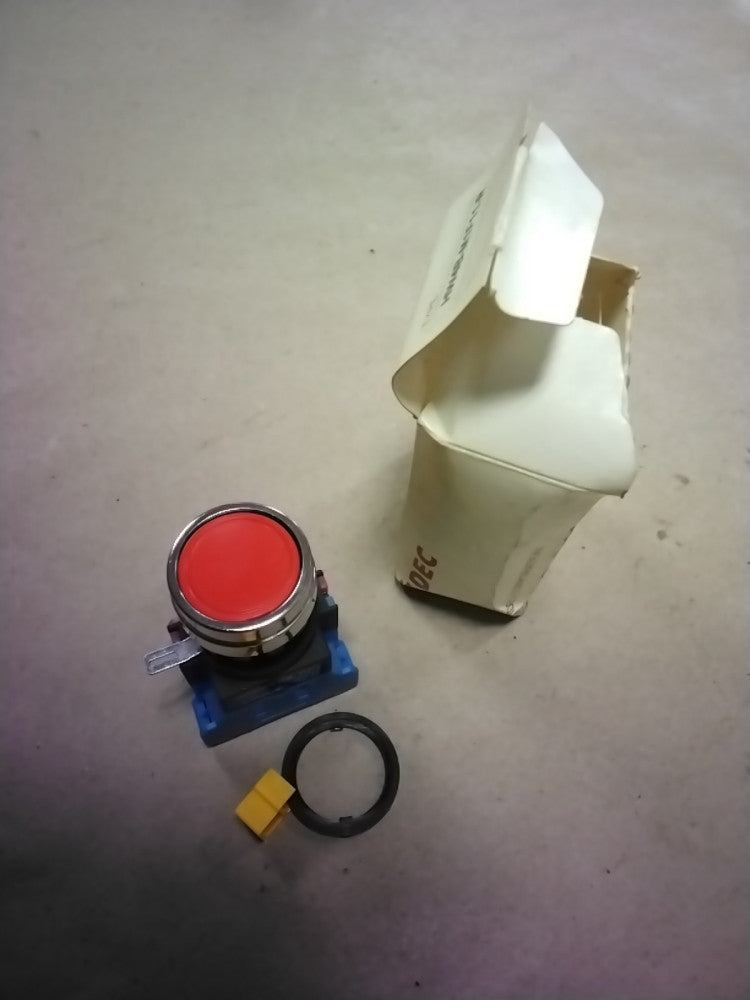 Idec Corporation HW4B-M1F11-R Pushbutton, Red