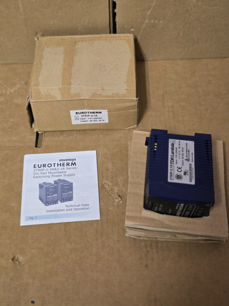 EUROTHERM 2750P-2.1A SWITCH MODE POWER SUPPLY 24V 2.1A NEW IN THE BOX !! M/O !!