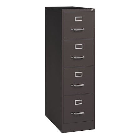 Hirsh 24066 15 In W 4 Drawer Vertical File Cabinet, Medium Tone,  Letter