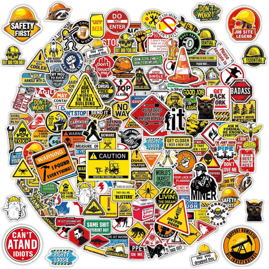 200Pcs Hard Hat Stickers for Adults Funny Stickers Pack Vinyl Waterproof Hard...