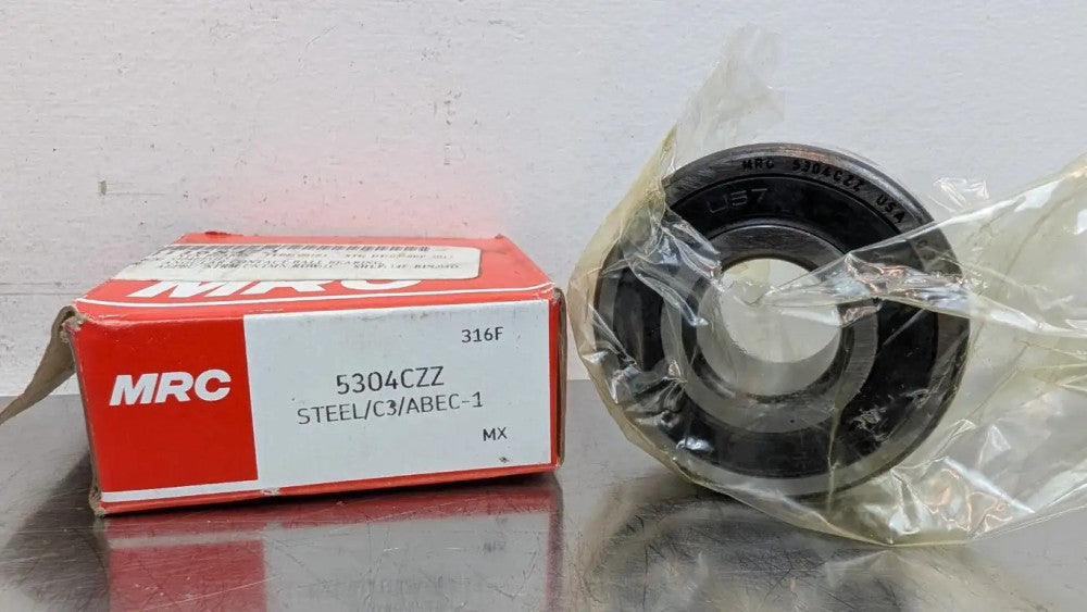 MRC 5304CZZ Double Row Angular Contact Bearing 20mm ID 52mm OD 0.8750" Wide 30°