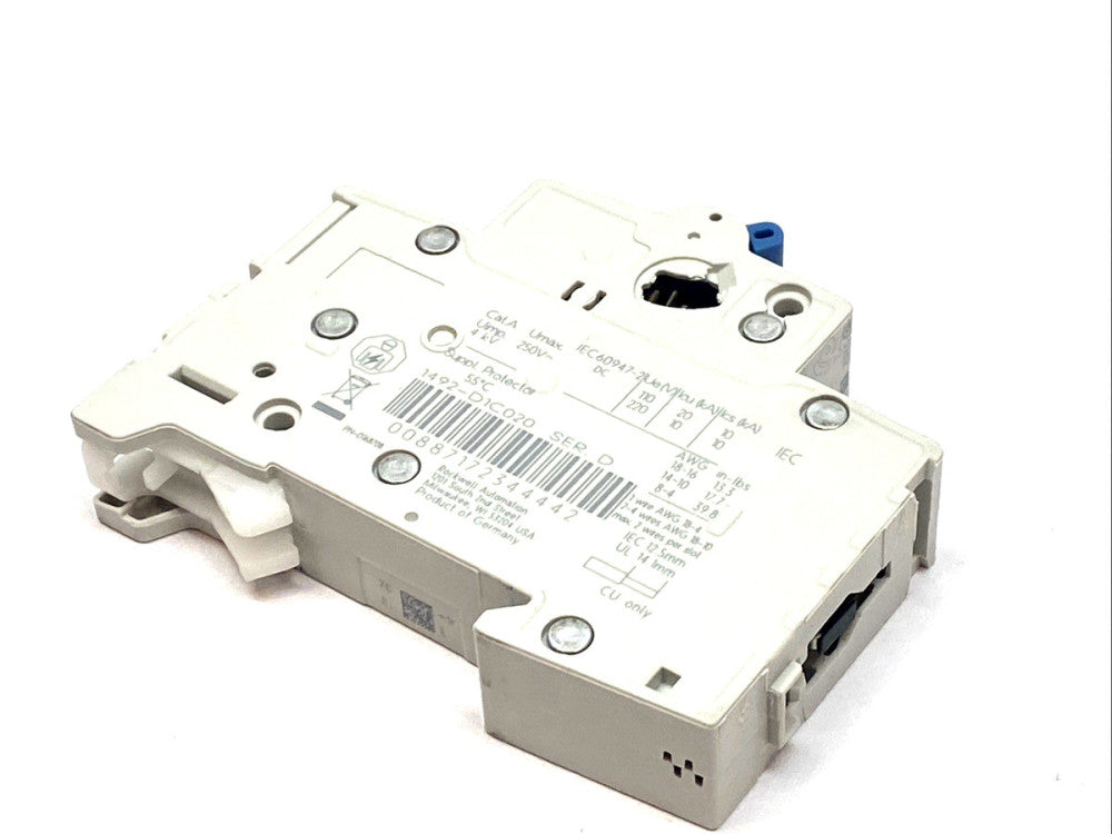 Allen Bradley 1492‑D C 2A Miniature Circuit Breaker