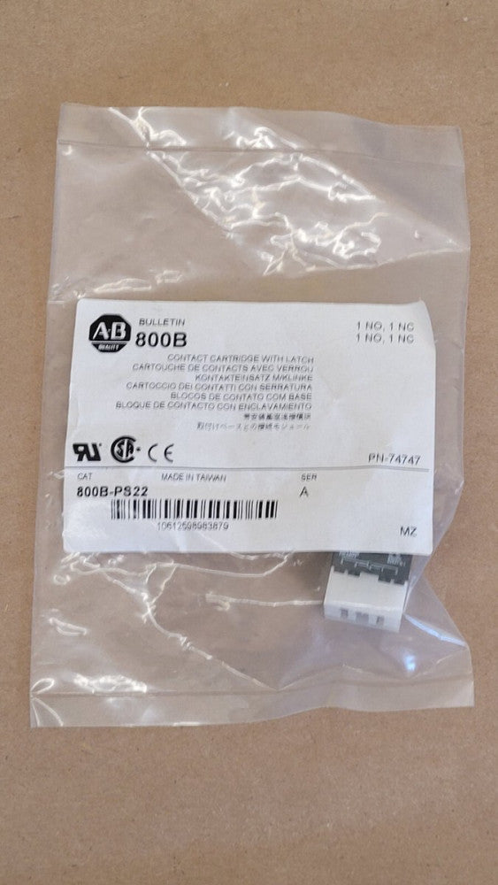 Allen Bradley 800B-PS22 Contact Cartridge With Latch 2NO+2NC
