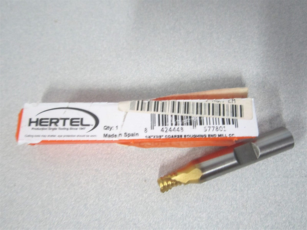(CCRST-233) 1/4" x 3/8" x 5/16" x 2-1/8" OAL Cobalt 3Fl RH Roughing End Mill