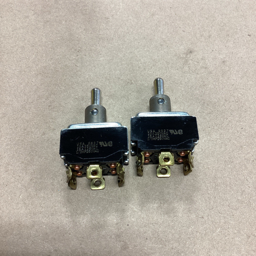 Lot Of 2 USA 9627 Toggle Switch 1/2 HP 250VAC BLACK *FREE SHIPPING*