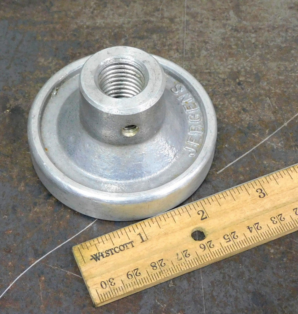 Jergens - 3 in. Solid Aluminum Offset Threaded Handwheel 22502  3/4" in. SAE
