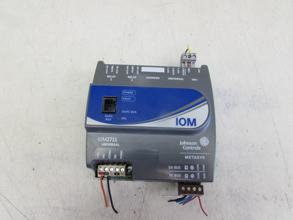 JOHNSON CONTROLS METASYS MS-IOM2711-0 , IN/OUT MODULE ,GOOD TAKEOUT! MAKE OFFER!