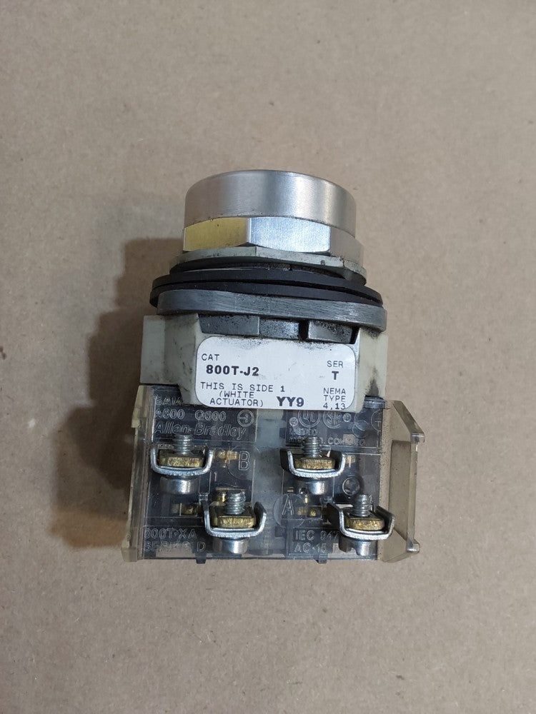 Allen Bradley 800T-J2 2-Position Selector Switches, No Head