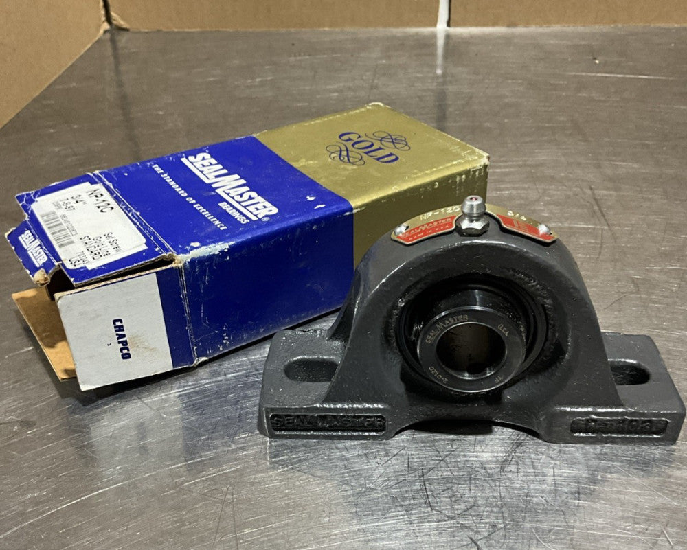 Sealmaster NP-12C Pillow Block Bearing, 3/4" Bore, Setscrew Locking Collar