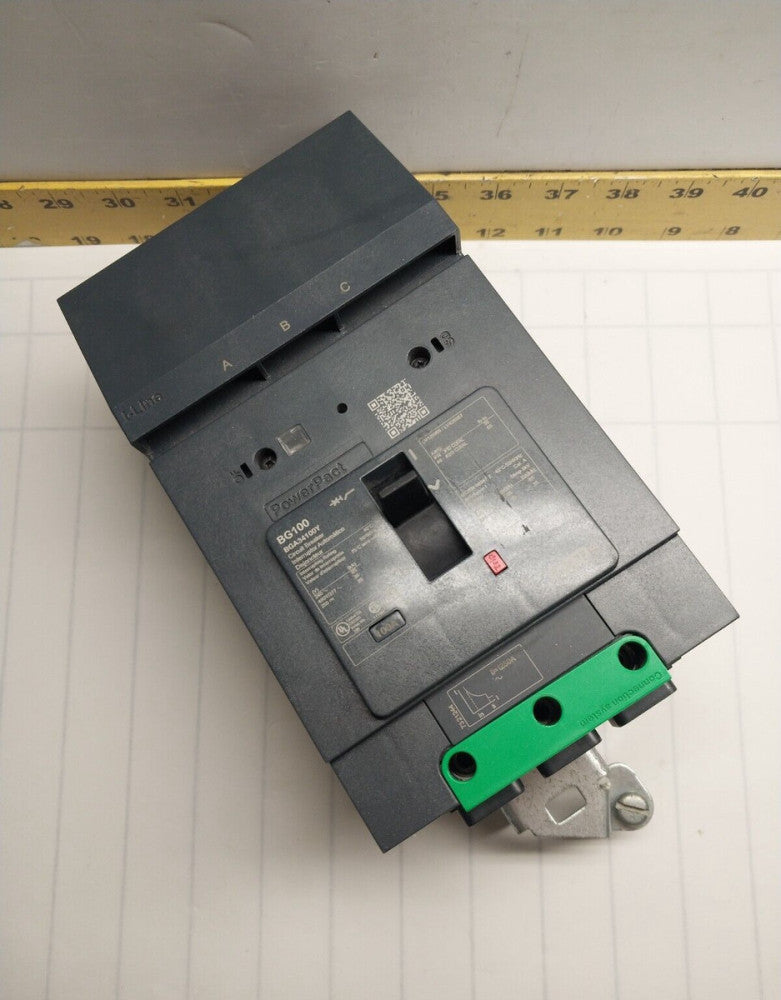 SQUARE D POWERPACT 100 AMP I-LINE CIRCUIT BREAKER 480Y/277 VAC 3 POLE  BGA34100Y