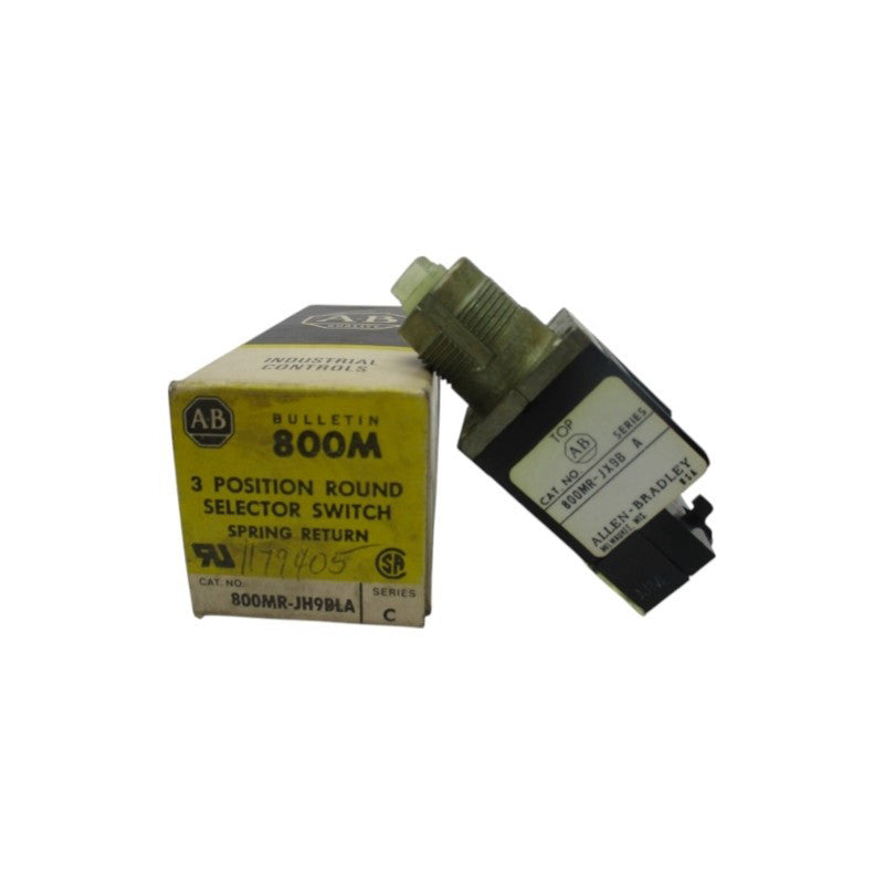 ALLEN BRADLEY 800MR-JH9BLA SER. C 300VAC (BK/YL) NSMP