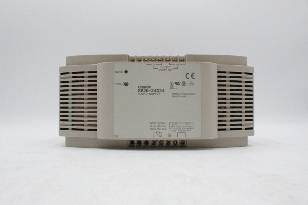 Omron S82K-24024 100/240VAC Din Rail Mounted Power Supply