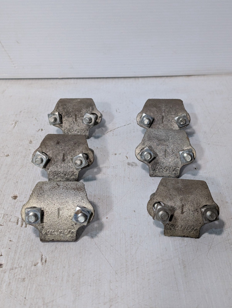 Lot of 6 Latrobe Right Angle Conduit Beam Clamp with U-Bolts