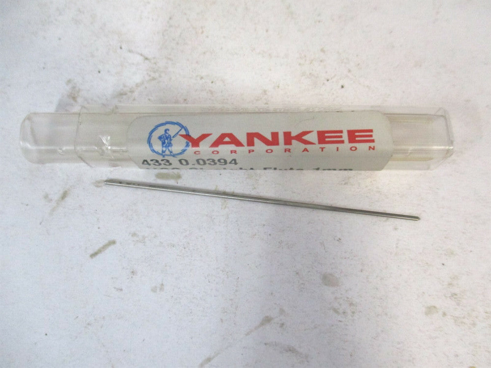 Yankee (433-0.0394) 1.0008" x 1/2" x 2-1/2" OAL HSS 4-Flute Chucking Reamer 
