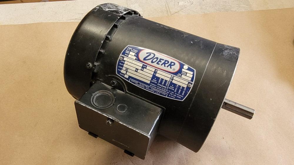 Doerr 950032 Electric Motor 1/3HP 208-440VAC 3 Phase