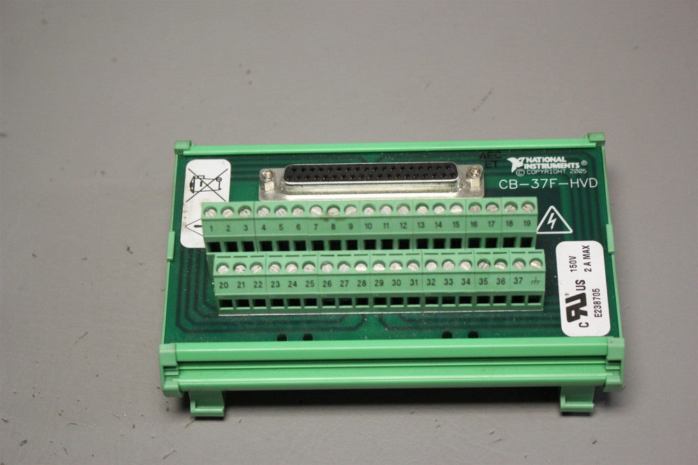 NATIONAL INSTRUMENTS D-SUB TERMINAL CB-37F-HVD 37 PIN SCREW TERMINAL