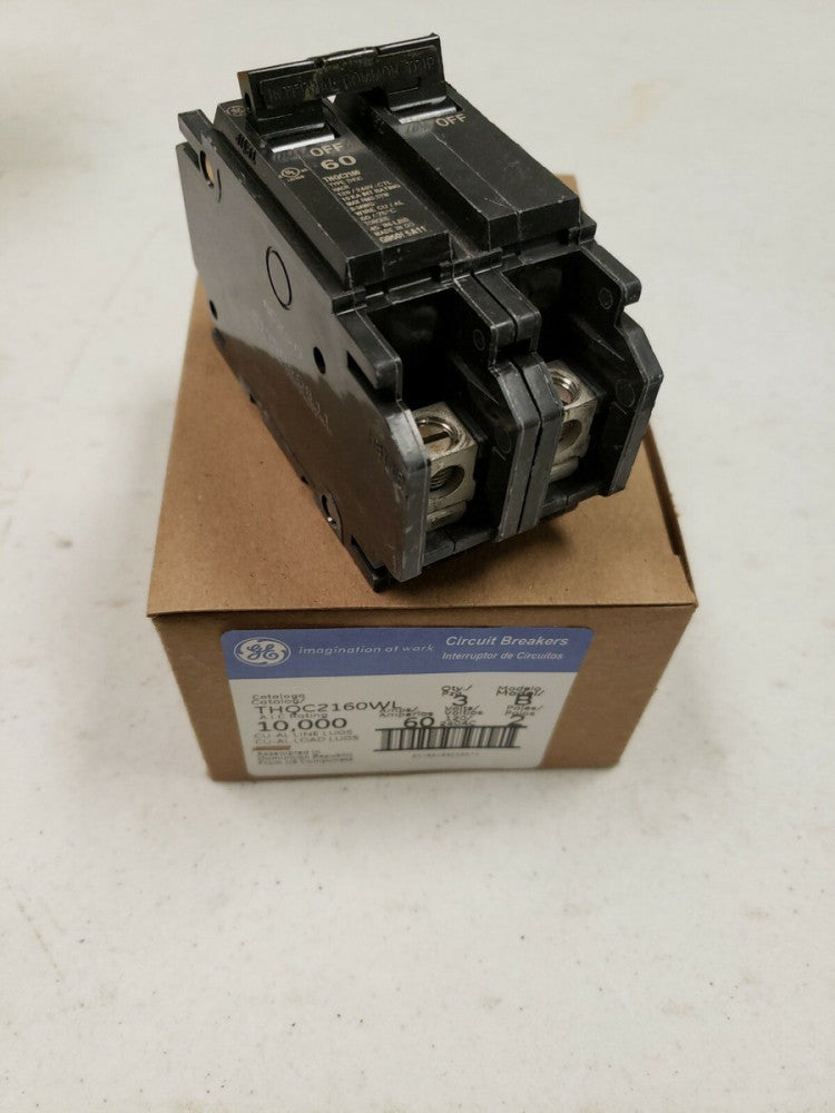 1 NEW GE THQC2160WL N 60A 240V 2P NEW