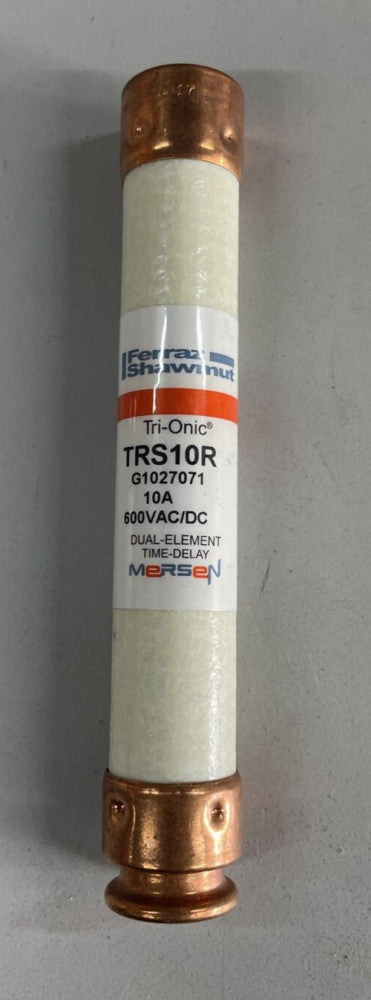 Ferraz Shawmut TRS10R Fuse Tri-Onic 600V 10A Time Delay Dual  Element - New