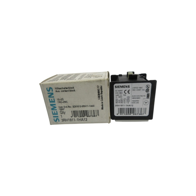 SIEMENS 3RH1911-1HA12 240V 10A NSMP