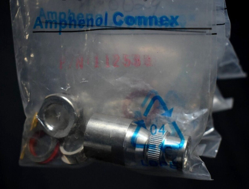 [Lot of 5] Amphenol 112531 RF Connector BNC Straight Clamp Plug RG-8 RG-213 RG-2