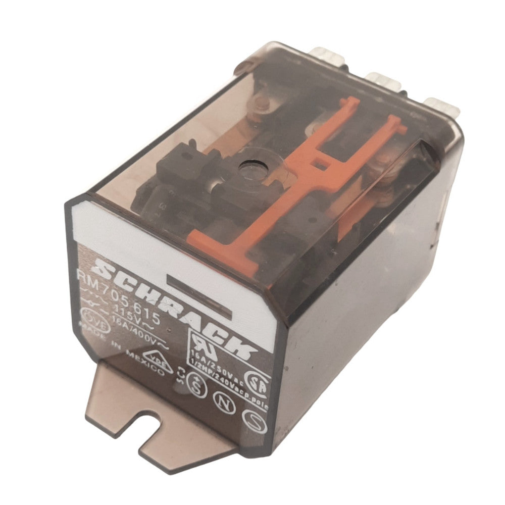 Schrack RM705615 Plug-In Relay, 3PDT, 11-Pin, 400VAC 16A Max, 115VAC Coil