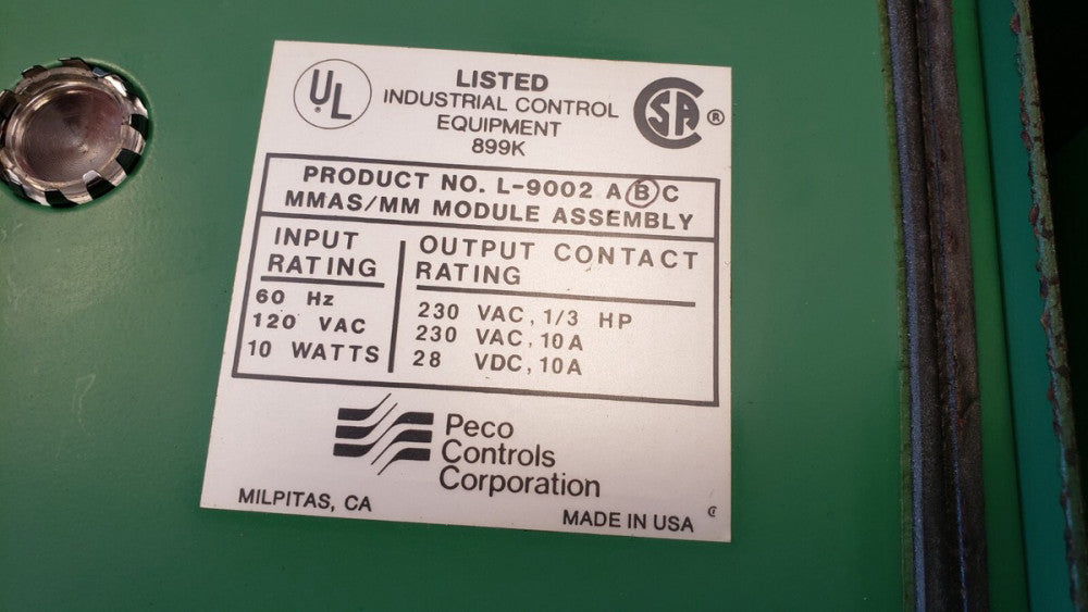 NEW Peco MM Modular Control C3035 5881 L-9002 B ( F1-1)