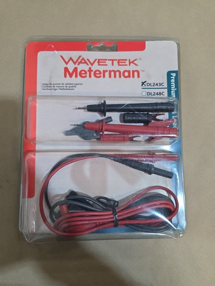 Meterman DL243C Test Lead Kit 48" Long Silicone Leads