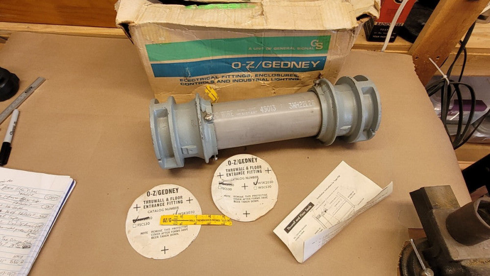 O-Z/Gedney WSK-2030 Thruwall & Floor Entrance Conduit Fitting