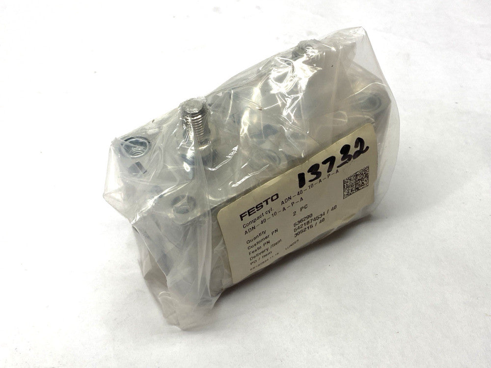 Festo ADN-40-10-A-P-A Pneumatic Compact Cylinder 10mm Stroke 536290 LOT OF 2