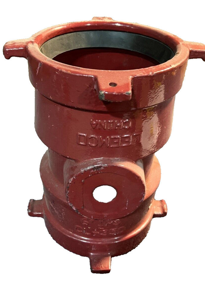 Leemco 6" IPS Steel Pipe Heavy Duty Red, Ductile iron CL-350