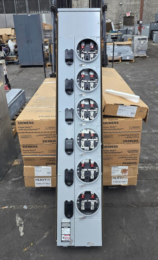 New Siemens Power Mod 1200 Amp Meter Stack 6 Position 125A 240 VAC WMM62125RJ