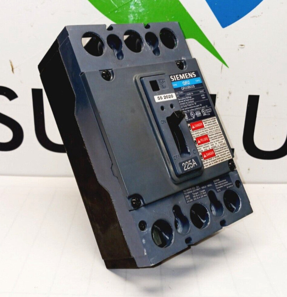 SIEMENS 225 AMP CIRCUIT BREAKER 240 VAC 3 POLE  QR23B225