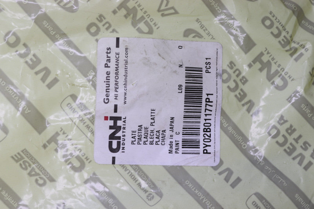 CNH Plate PY02B01177P1