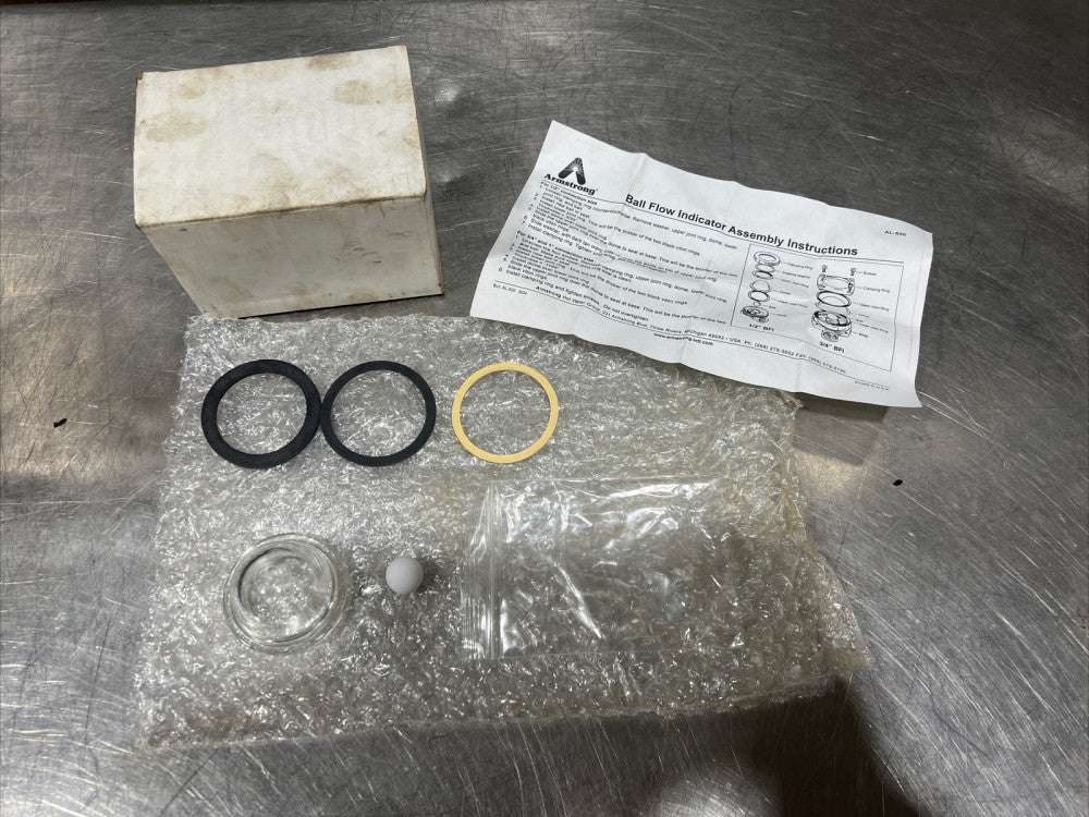Armstrong Ball Flow Flow Indicator Assembly. Partial Box. Only Items Seen In Pic