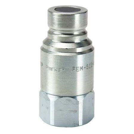 Parker Fem-252-4Fp Hydraulic Quick Connect Hose Coupling, Steel Body,