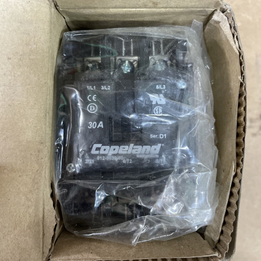 New Old Stock Copeland 012-3030-00 Definite Contactor 30a 24V Coil