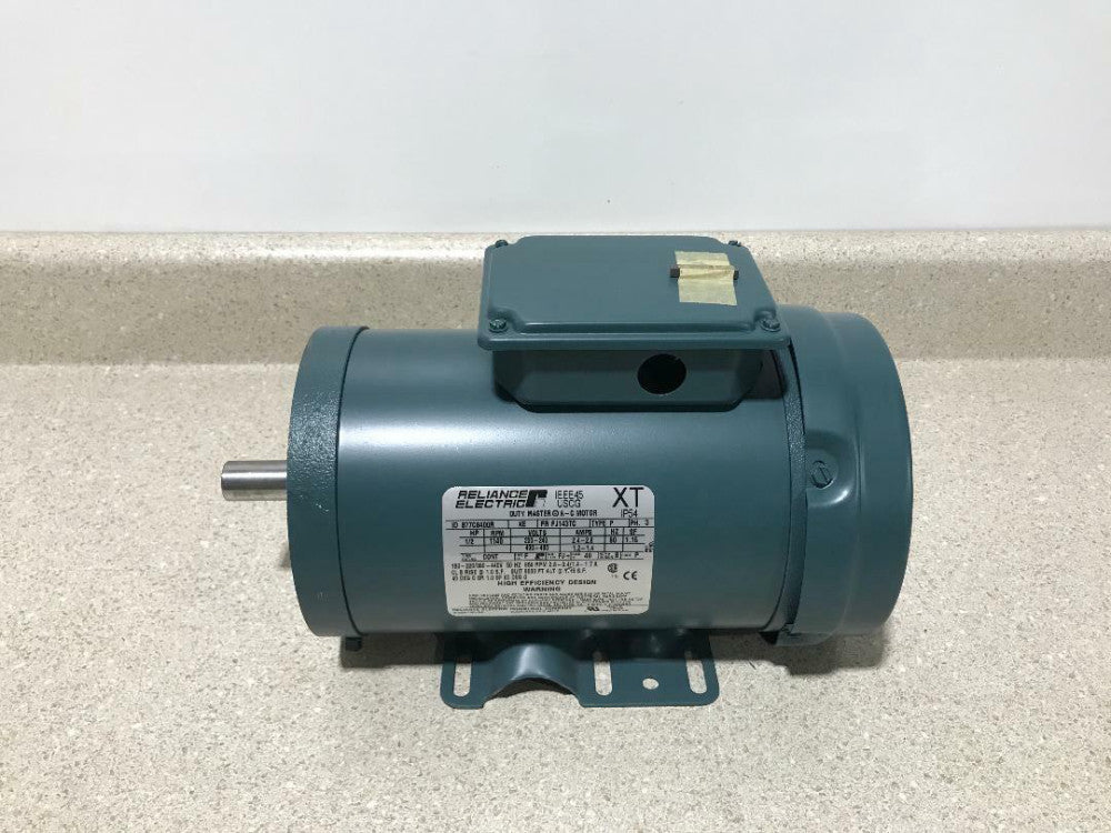 Reliance Electric B77C8400R 1/2HP 1140RPM F5143tc Frame 3Ph Motor NEW