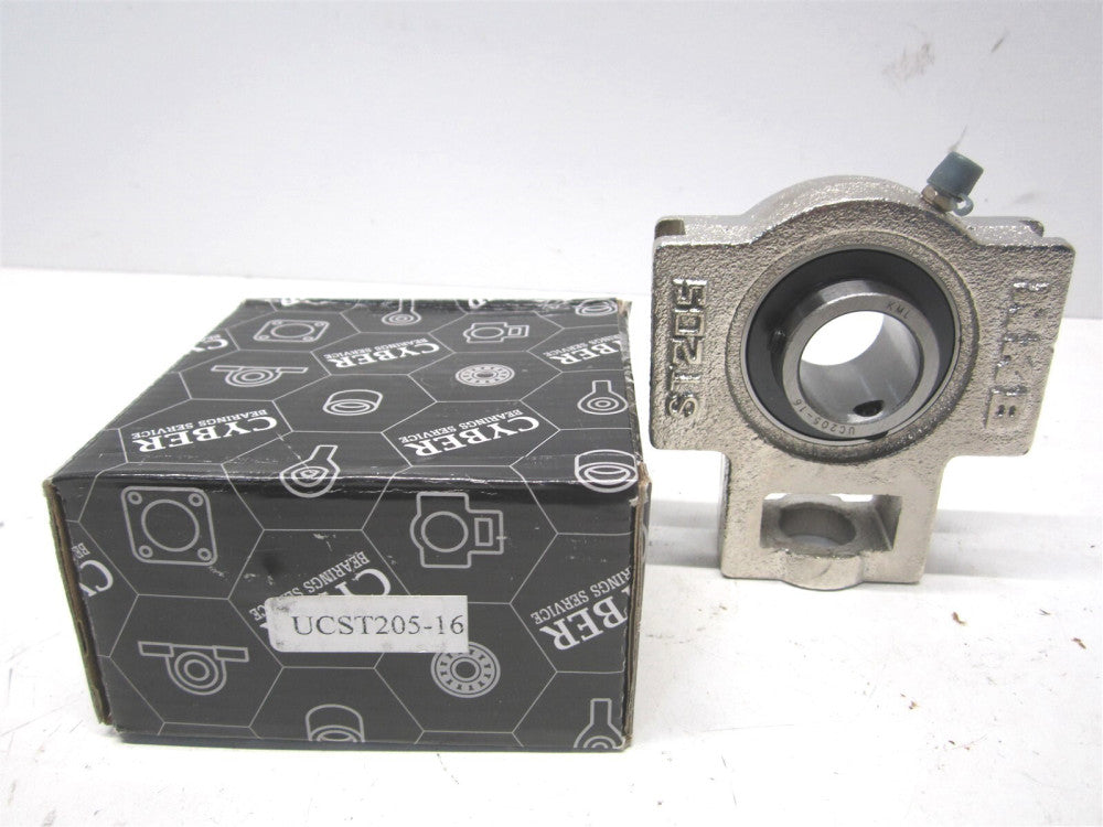Cyber Bearings (UCST205-16) 1" Cast Iron Take Up Wide Slot Bearing