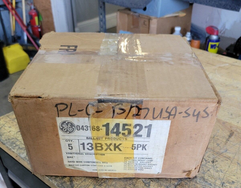 1 BOX OF 5 GE 043168-14521 General Electric Kit 13BXK BALLAST~ NEW OLD STOCK