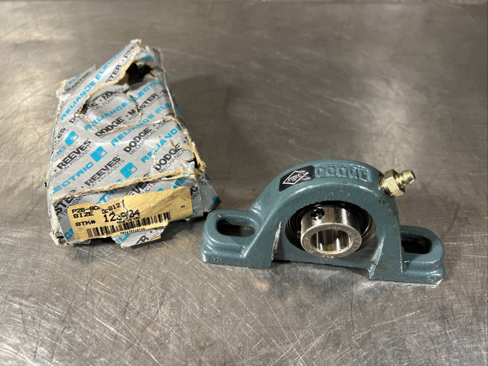 Nos Surplus Baldor Dodge 3/4" Pillow Block Bearing Assembly 123904-P2B-SCAH-012