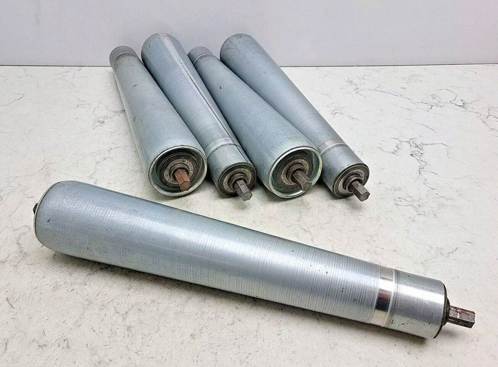 5 Pack Angled Conveyor Roller 1-11/16" to 2-1/2" Dia x 12-1/2" L Miller Bearings