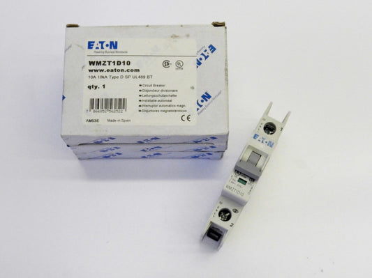 3pcs Eaton WMZT 10A 1 Pole Circuit Breaker 10KA Type D SP UL489 BT D Curve New