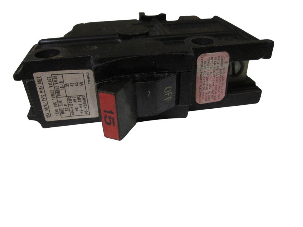 LOT OF 40 FEDERAL PACIFIC NASWD115 CIRCUIT BREAKER UNMP
