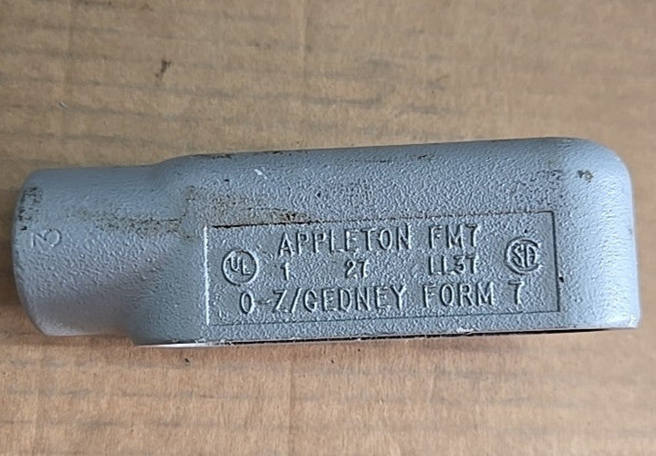LOT OF 4 Appleton LL37  1” Threaded FM7 Conduit Body  FORM 7