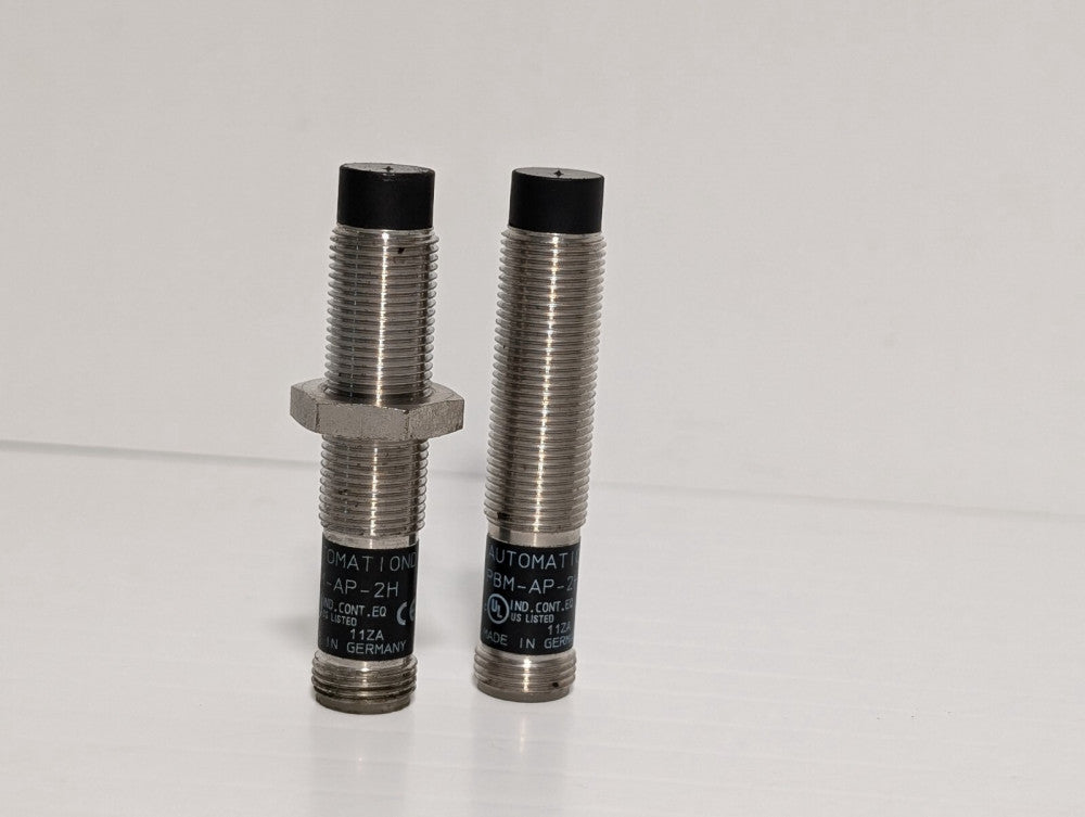Lot of 2 Automation Direct PBM-AP-2H Inductive Proximity Sensor, 4mm Sensing Dis