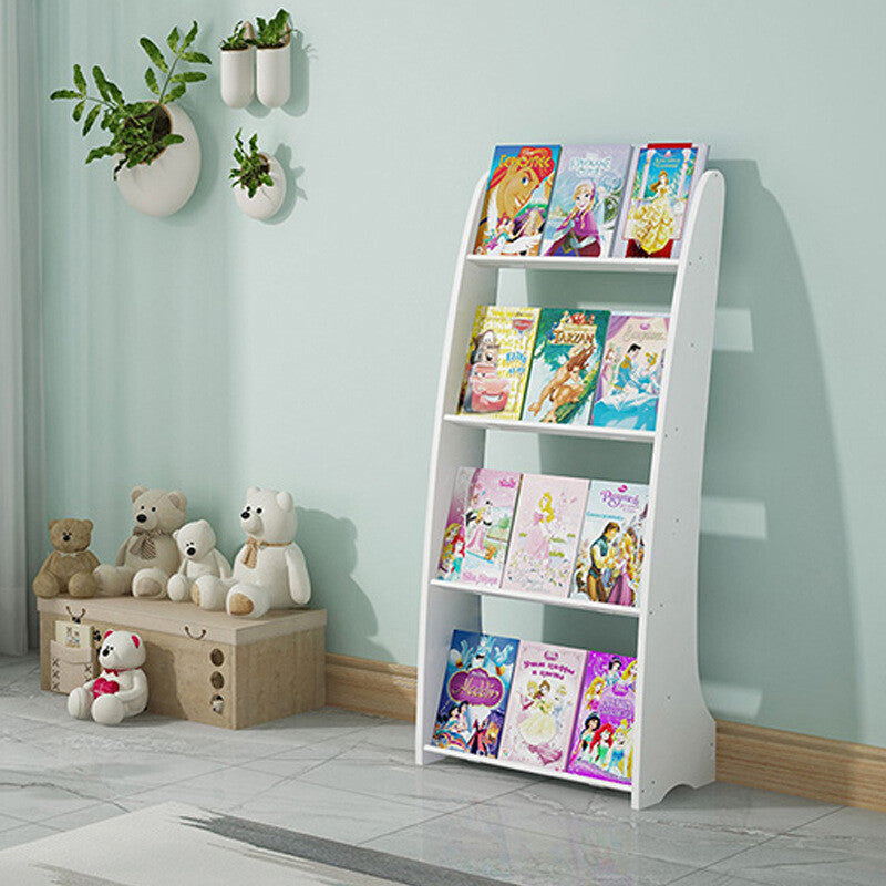 4-Tier Book Display Rack Brochure Holder Literature Magazine Rack Floor Standing