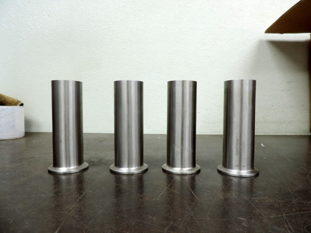 Steel O'Brien Pipe Fitting Adapter Tube 1 1/2" Stainless Steel 151630 Lot of 4