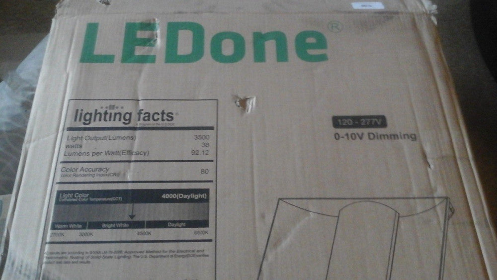 LEDone LOD-TF2238WD-4000K 38 Watt 2x2 Foot LED