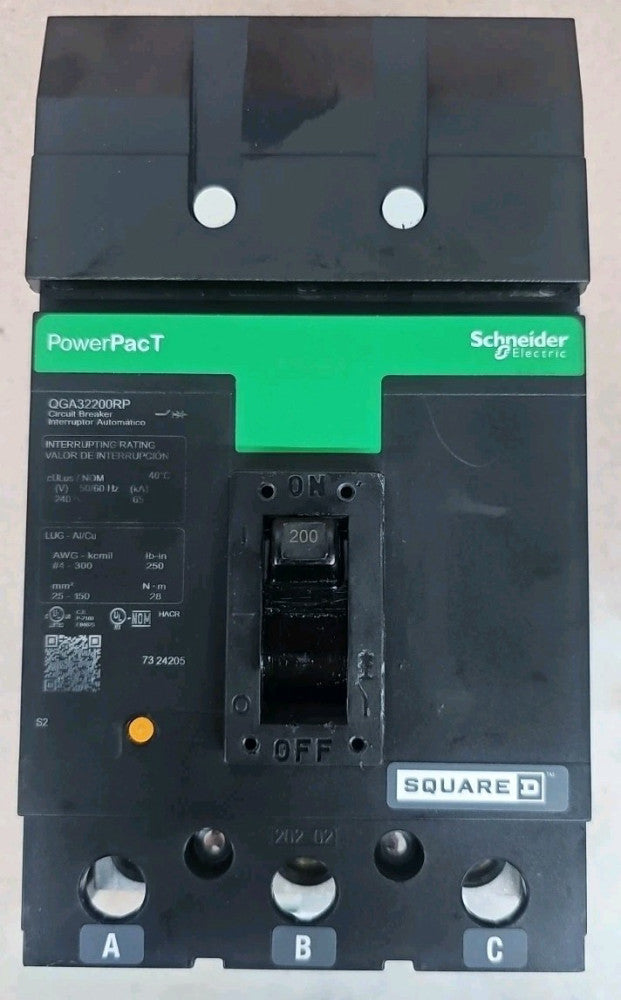 Square D QGA32200RP I-Line Circuit Breaker 200A 3P New, Panel Pull Out