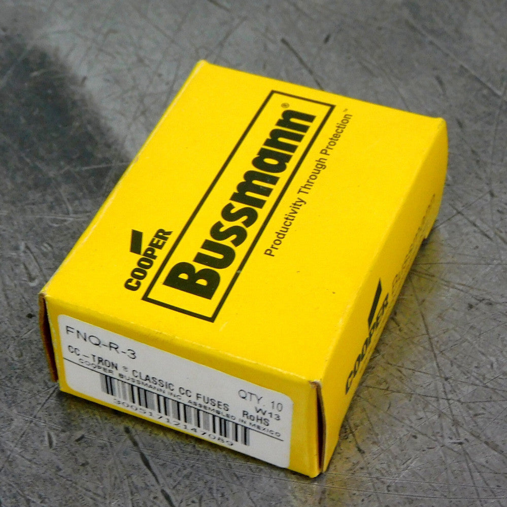 Cooper Bussmann - CC-Tron FNQ-R-3 Dual Element Time Delay Fuse Lot of (10)